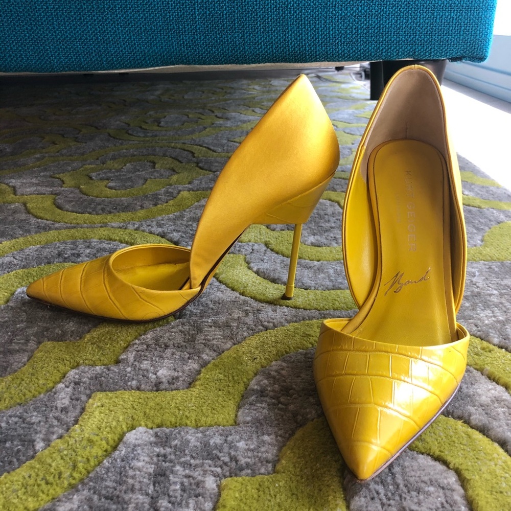 Kurt Geiger Yellow Bond High Heels